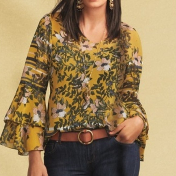 CAbi Tops - Cabi 2019 Scene Blouse 5518 Sz Small